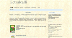 Desktop Screenshot of ketzalcalli.com
